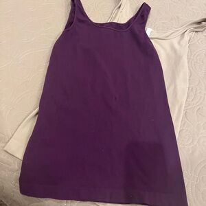 Nikibiki set of 2 one size tanks.  One purple and one beige